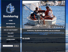 Tablet Screenshot of boatsharing-berlin.de